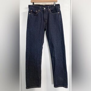 Levi’s 505 Straight Leg Men’s Jeans W32 L34 Dark Indigo 100% Cotton Like New